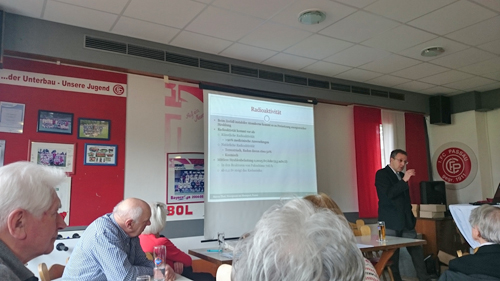 Fachvortrag Dr. Marcus Theil (rechts) „Radonbehandlung bei Restless legs