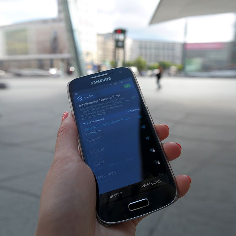 WLan kostenfrei am Potsdamer Platz/ Panorama3000