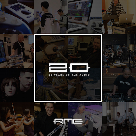RME stellt zum 20-jährigen Jubiläum Produktneuheiten und Treiber-Updates vor. RME stellt zum 20-jährigen Jubiläum Produktneuheiten und Treiber-Updates vor.