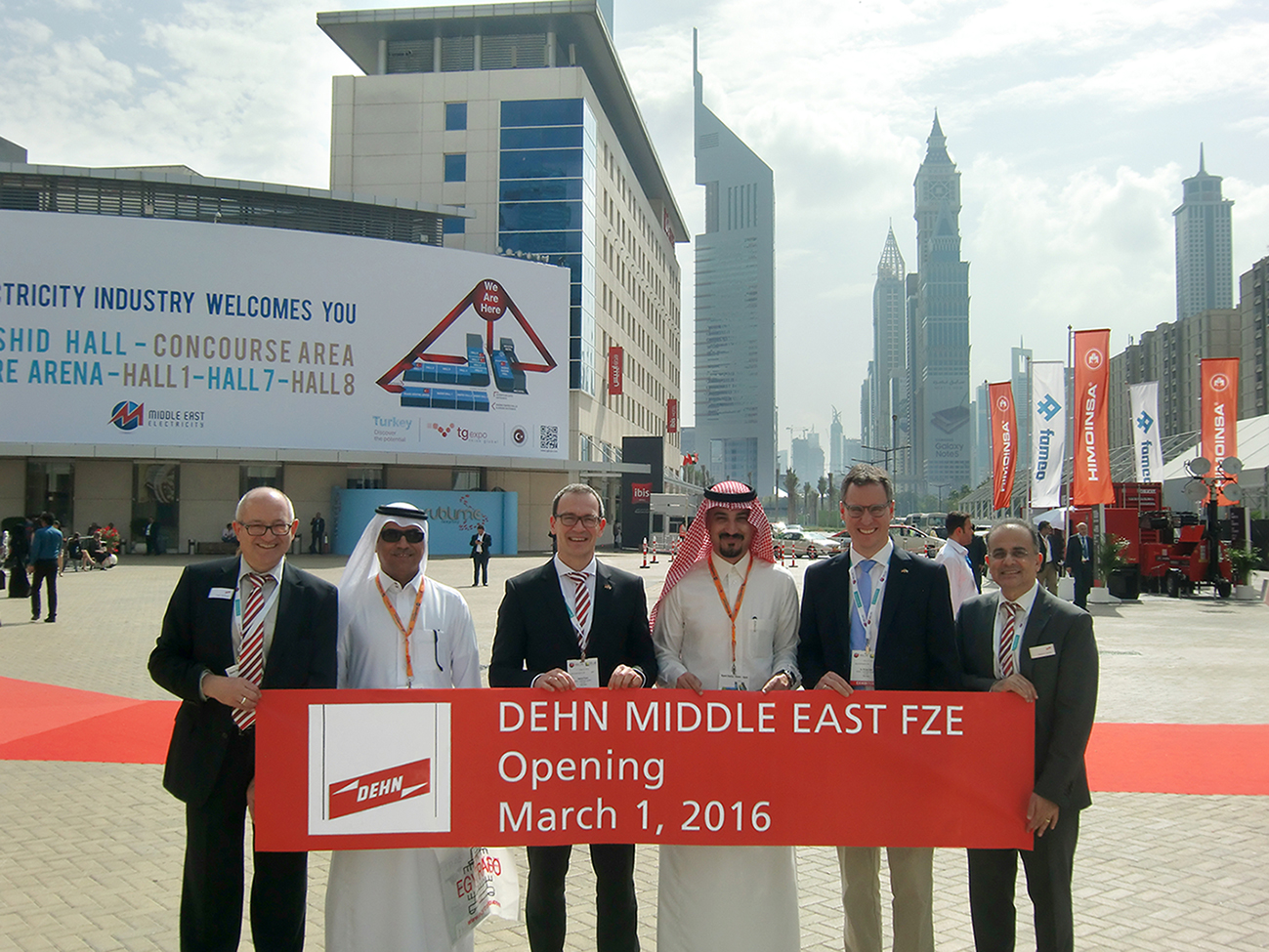 DEHN eröffnet Tochtergesellschaft in Dubai