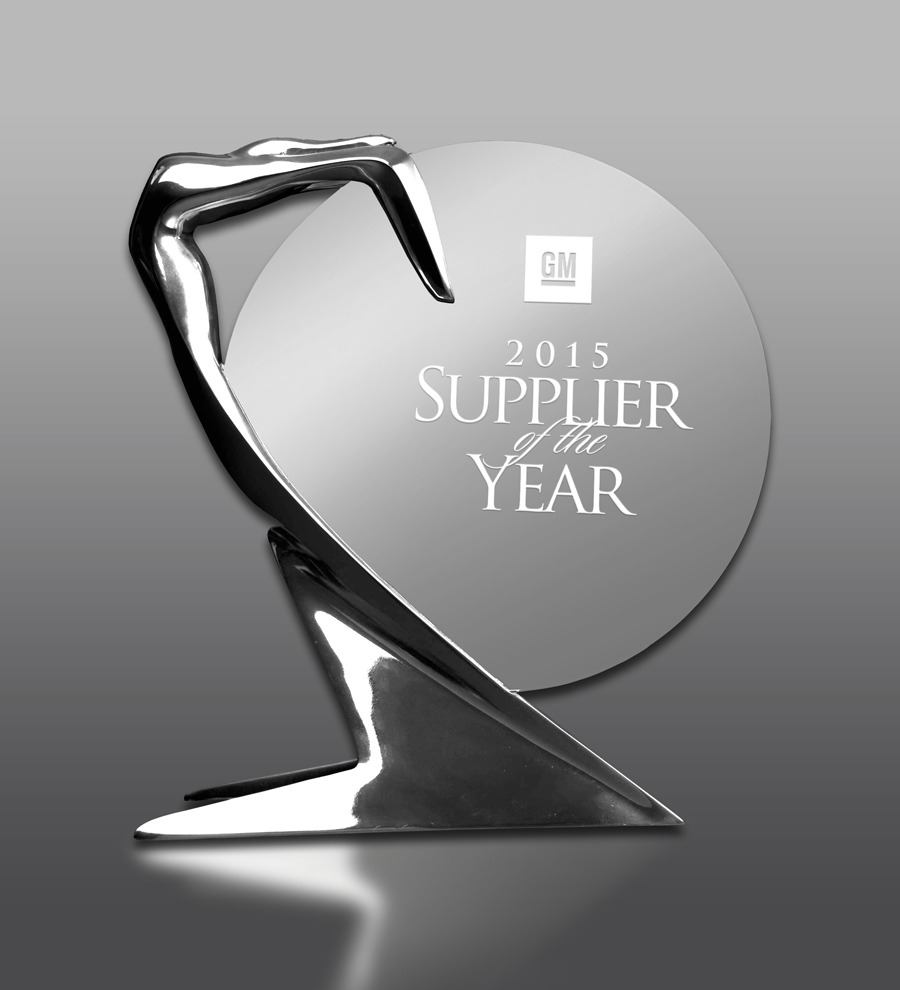 Huf erhält General Motors Supplier of the Year Award 2015 im Produktsegment Türgriffe.