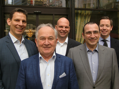 Ein gutes Team: Der GRL-Vorstand mit neuem Mitglied Dr. Frech (1.v.l.)Quelle: GermanRetailLab Ein gutes Team: Der GRL-Vorstand mit neuem Mitglied Dr. Frech (1.v.l.)Quelle: GermanRetailLab