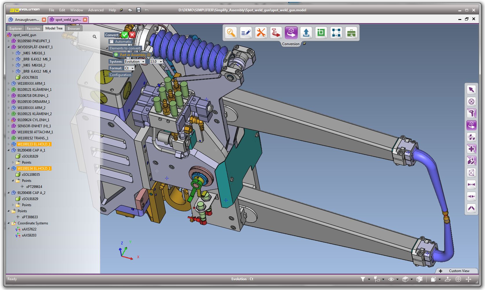 Die neueste Version des Konverters 3D Evolutionübernimmt automatisch Materialangaben (Bildquelle: Co Die neueste Version des Konverters 3D Evolutionübernimmt automatisch Materialangaben (Bildquelle: Co