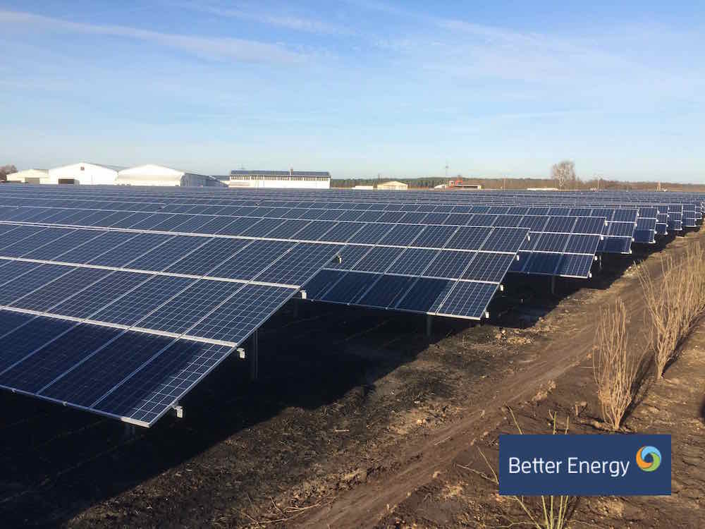 Die Dänische Firma Better Energy investiert in 4 weitere PV Anlagen in Deutschland Die Dänische Firma Better Energy investiert in 4 weitere PV Anlagen in Deutschland