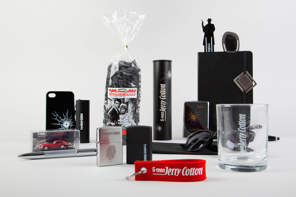 Die Jerry-Cotton-Merchandising-Kollektion Die Jerry-Cotton-Merchandising-Kollektion