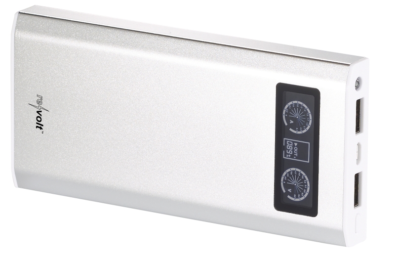 revolt Powerbank mit 10.000 mAh und LCD-Display im Aluminiumgehäuse www.pearl.de revolt Powerbank mit 10.000 mAh und LCD-Display im Aluminiumgehäuse www.pearl.de