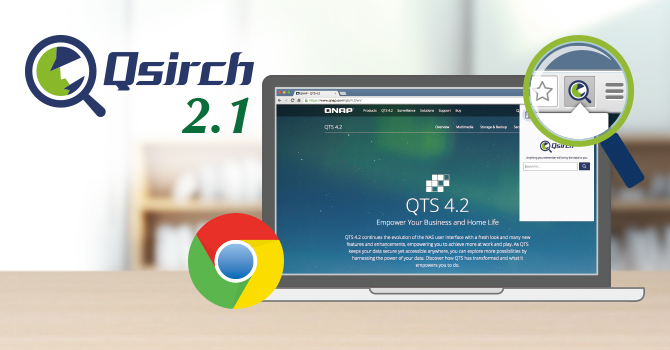QNAP Qsirch 2.1: umfangreich suchen dank Qsirch Helper für Google Chrome (Bildquelle: QNAP) QNAP Qsirch 2.1: umfangreich suchen dank Qsirch Helper für Google Chrome (Bildquelle: QNAP)