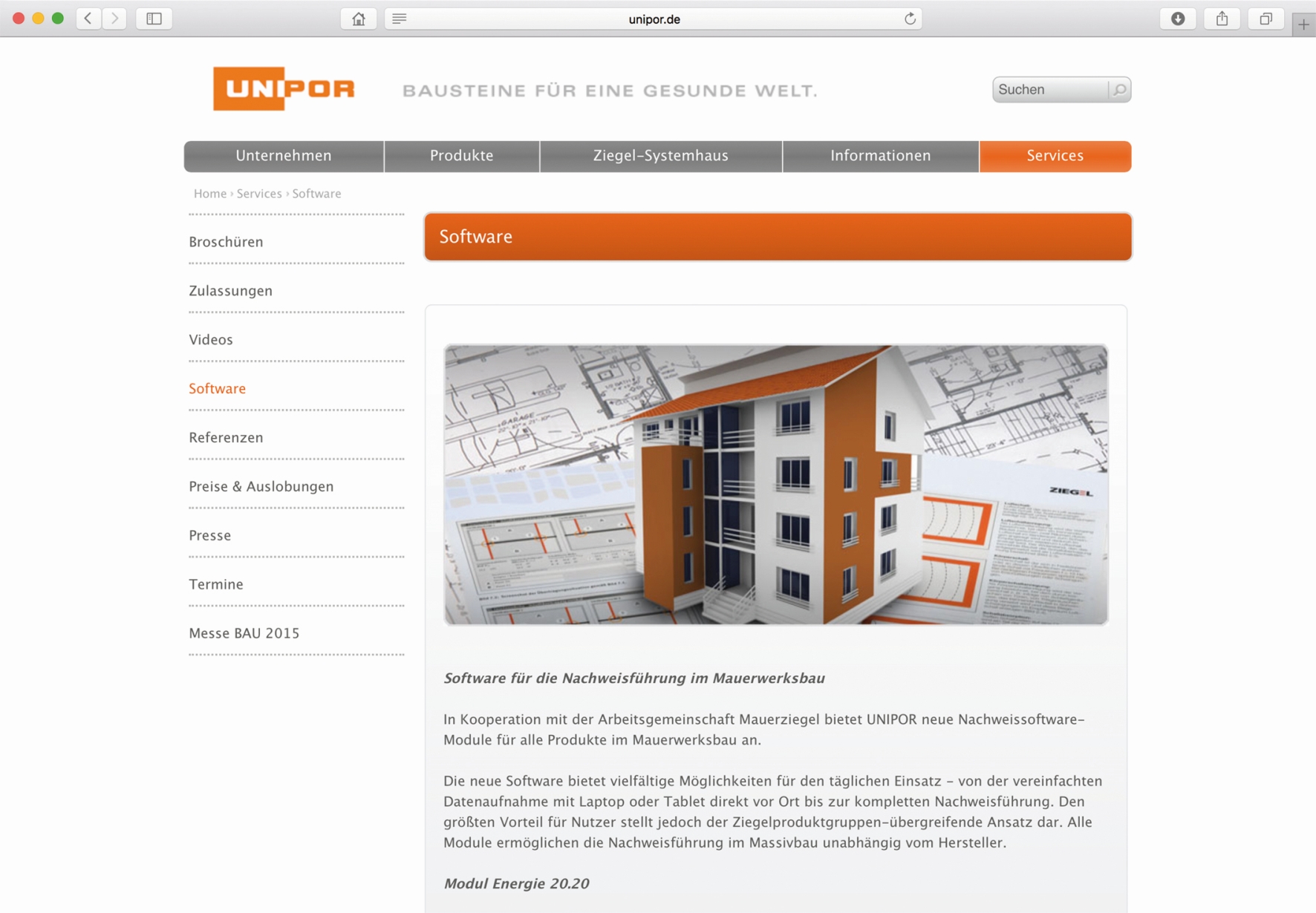 Die Unipor-Gruppe bietet in Kooperation mit der Arbeitsgemeinschaft Mauerziegel eine neue Bauphysik-