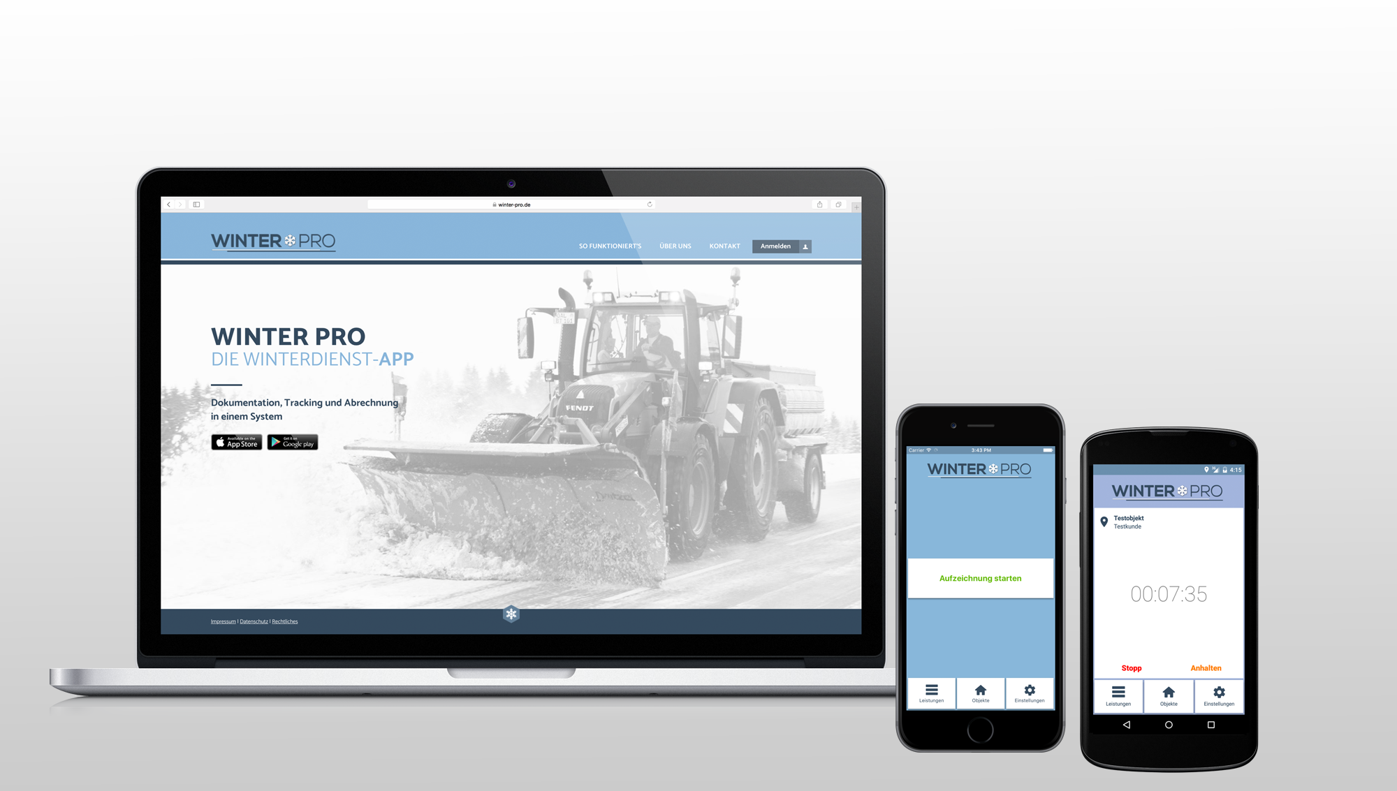 Winterdienst mit der App Winter Pro vom App Verlag