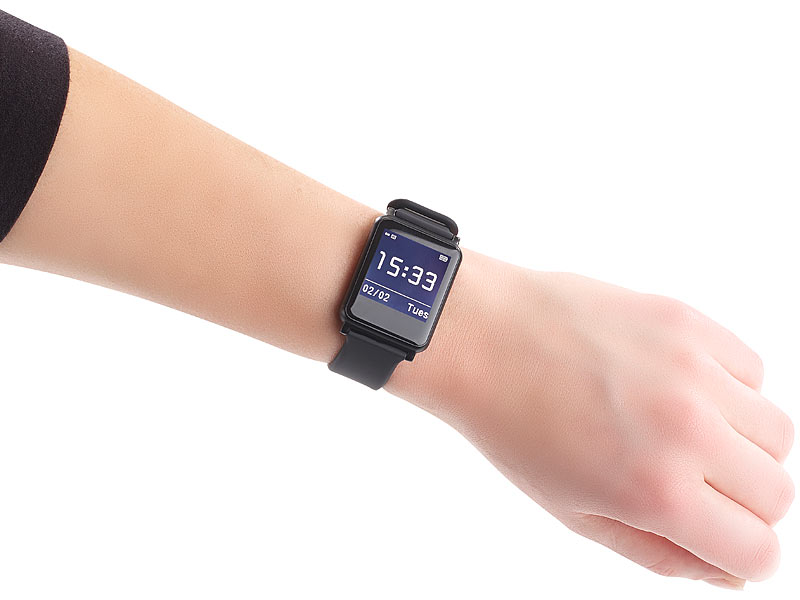 Bluetooth-Smartwatch mit Fitness, Puls und Benachrichtigungen Bluetooth-Smartwatch mit Fitness, Puls und Benachrichtigungen