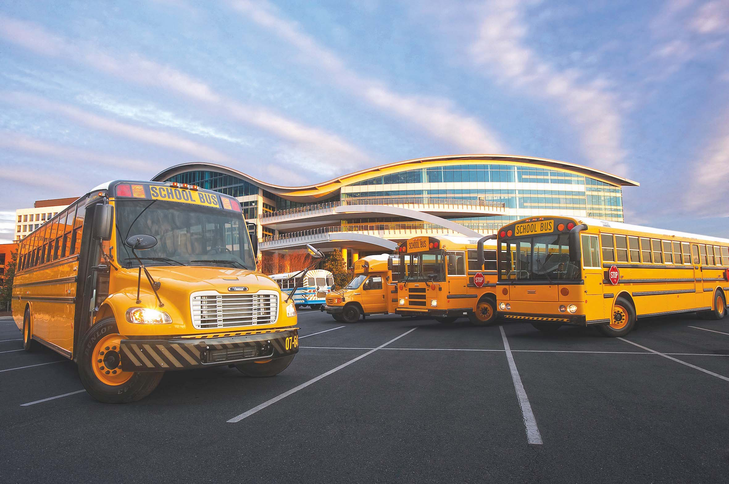 Populär und zuverlässig: Schulbusse von Thomas Built Buses (Bildquelle: Daimler Trucks North America