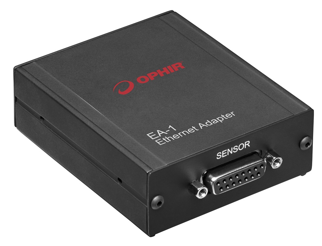 Mit dem EA-1 Adapter lassen sich Ophir Smart Lasersensoren an Ethernet-basierte Feldbusse koppeln. (