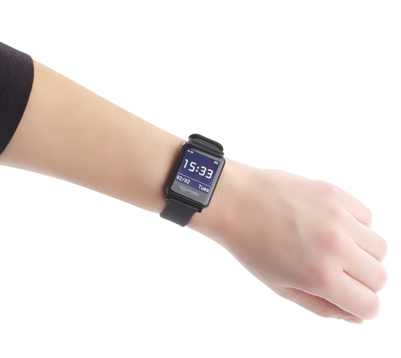 simvalley MOBILE Bluetooth-4.0-Smartwatch SW-200.hr, Fitness, Puls,Benachrichtigungen, www.pearl.de