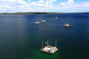Fission Uranium Uranbohrung in Kanada, Athabasca Becken, Triple R Projekt