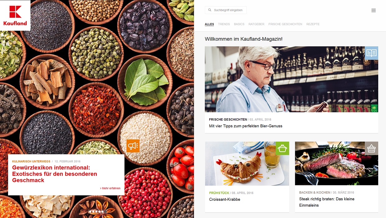 Das neue Online-Magazin von Kaufland vermittelt Lust auf gesunden Genuss Das neue Online-Magazin von Kaufland vermittelt Lust auf gesunden Genuss