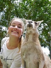 Tierische Erlebnisse hatte Wiebke in Australien. Mit diesem Bild gewann sie einen Fotowettbewerb. (B