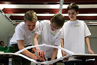 MINT-Talente: Simon, Jonathan, Finn (v.l.n.r.) MINT-Talente: Simon, Jonathan, Finn (v.l.n.r.)