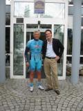Jean-Marie Pfaff mit Inhaber Oliver Schreiber