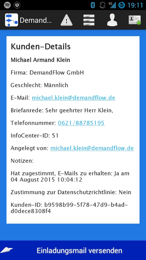Demand Generator Mobile App