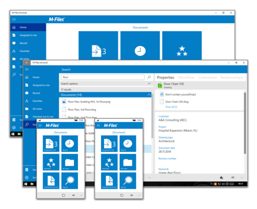 Neues Release M-Files 2015.2 bringt Windows 10-App für alle Geräte. Neues Release M-Files 2015.2 bringt Windows 10-App für alle Geräte.