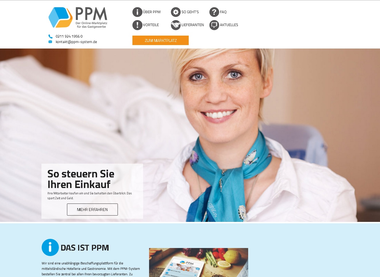 PPM-System - die neue Beschaffungsplattform für Hoteliers, Gastronomen und Caterer PPM-System - die neue Beschaffungsplattform für Hoteliers, Gastronomen und Caterer