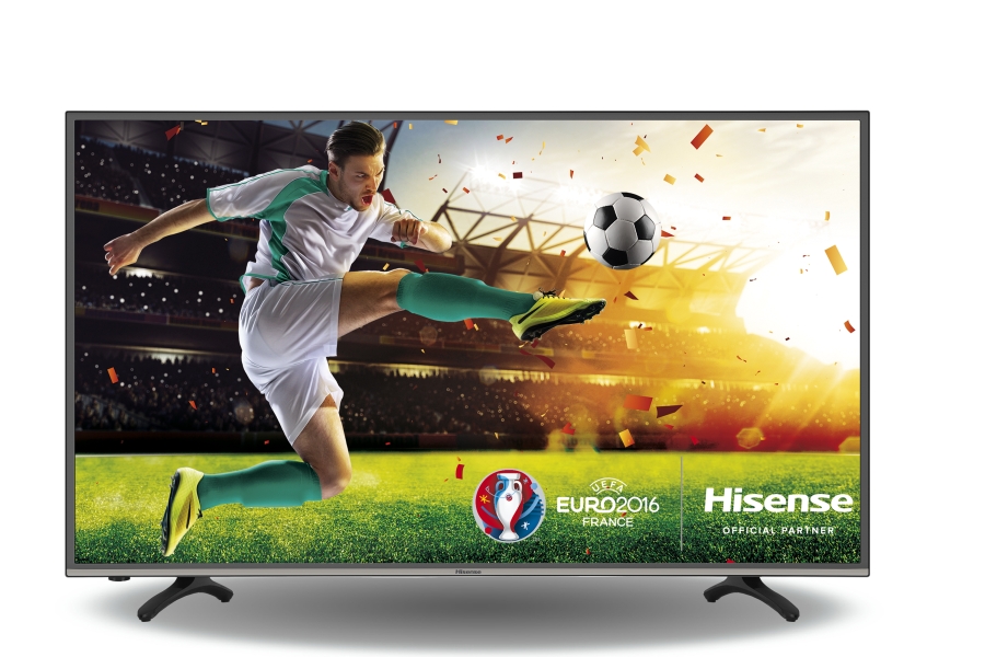 Brillante Bild- und Tonqualität für spannende Fußballabende:der UHD-TV Hisense 43M3000