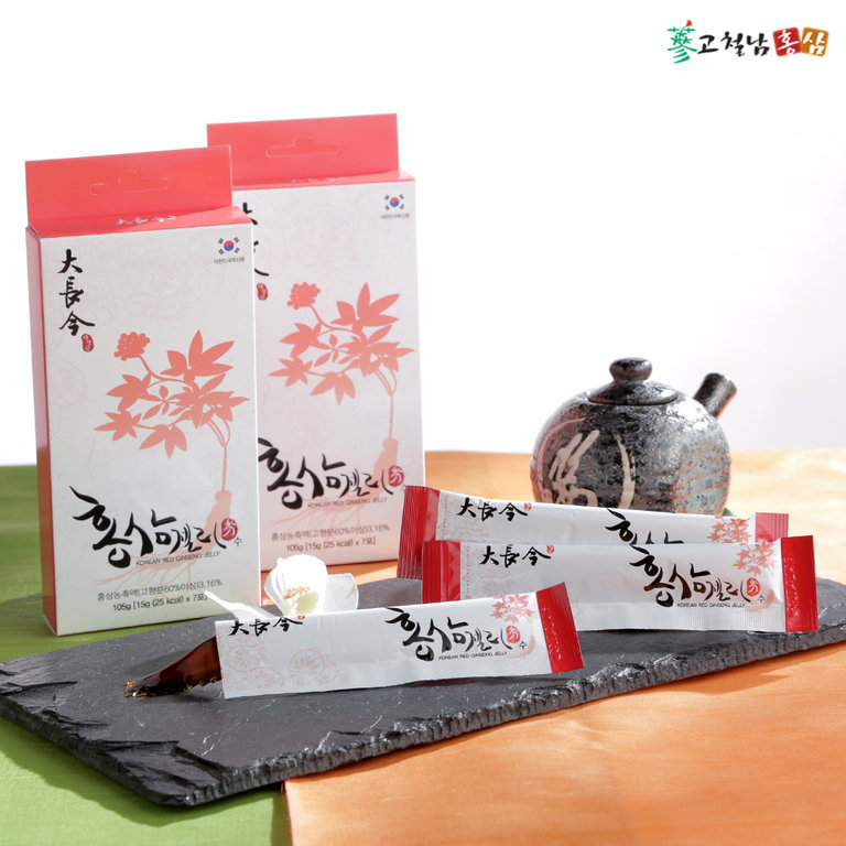 Gelee-Sticks mit Koreanischem Rotem Ginseng sind ein idealer und gesunder Snack für Zwischendurch.