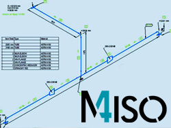 M4 ISO erstellt aus PTC Creo Piping automatisch unmaßstäbliche Rohrleitungsisometrien inklusive Bema