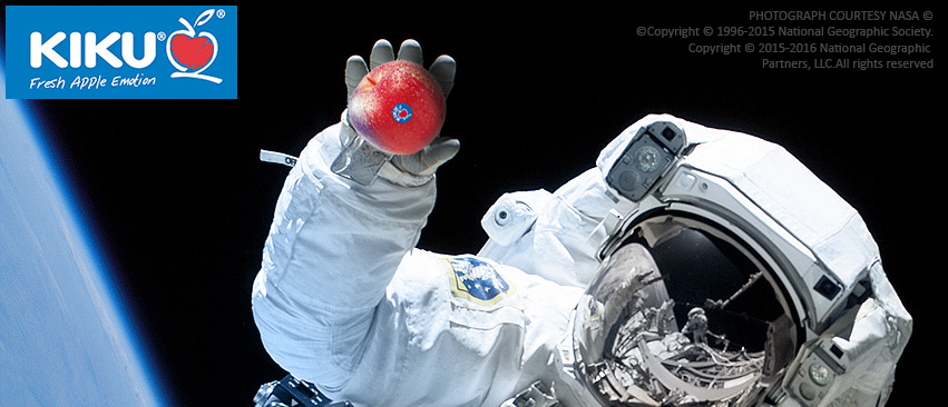 KIKU®- fresh apple emotion in space KIKU®- fresh apple emotion in space