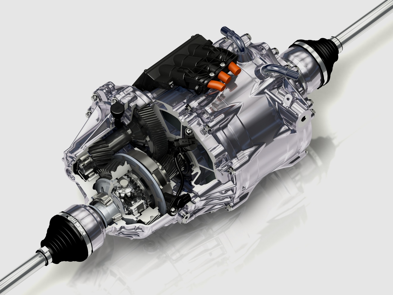 Die eAxle mit 65 Kilowatt Leistung und 240 Nm. (Bildquelle: GKN Driveline)