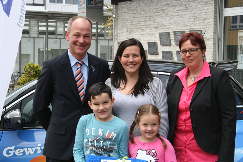 v.l.n.r. Steffen Eisenträger, Shaun Simard, Anna Sinard, Charlie Sinard, Bianca Weidner