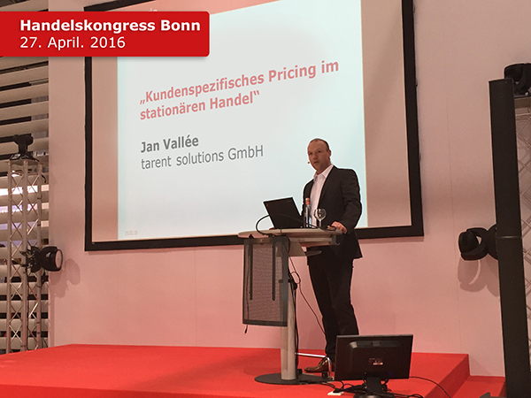 Jan Vallée sprichtüber kundenspezifisches Pricing im stationären Handel