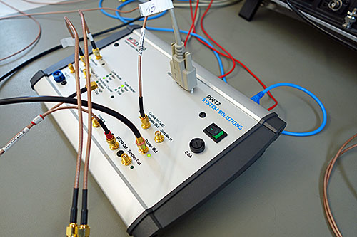 Ansicht des MTCM für MOST150 Coax Physical Layer Tests