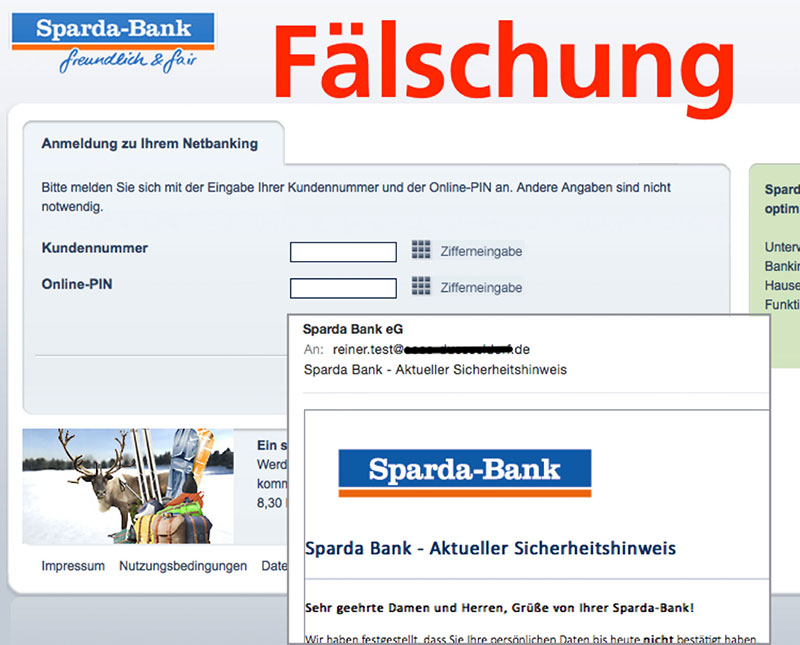 Professionell gestaltete Mails und Websites locken selbst erfahrene User in die Phishing-Falle.