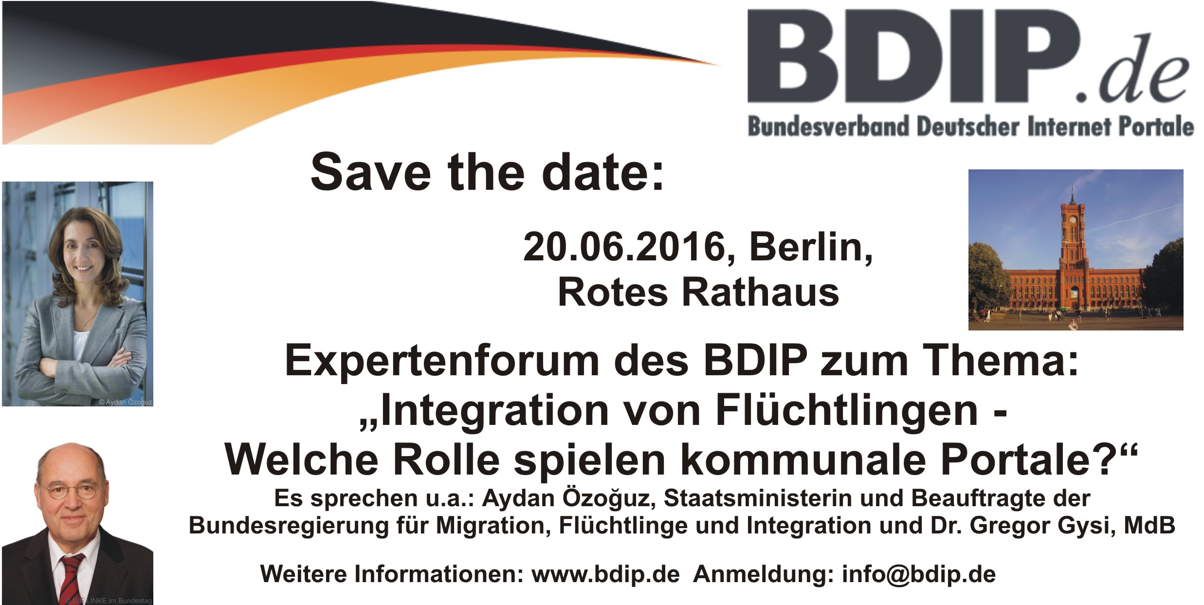 Expertenforum des Bundesverbands Deutscher Internet-Portale 20.06.2016 Berlin