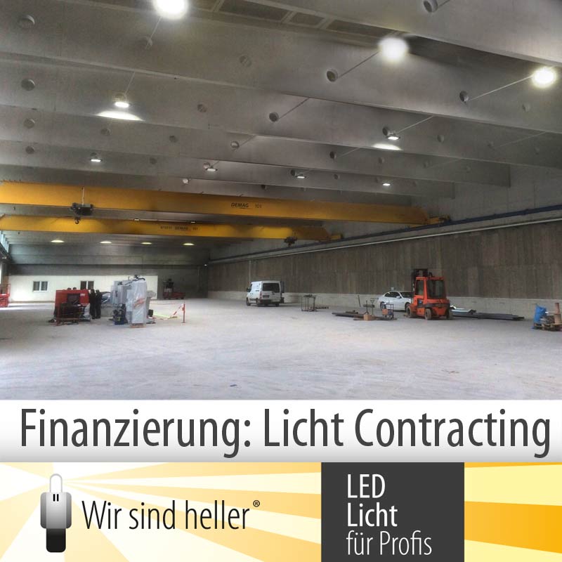 Finanzierung von Industriebeleuchtung: Licht Contracting