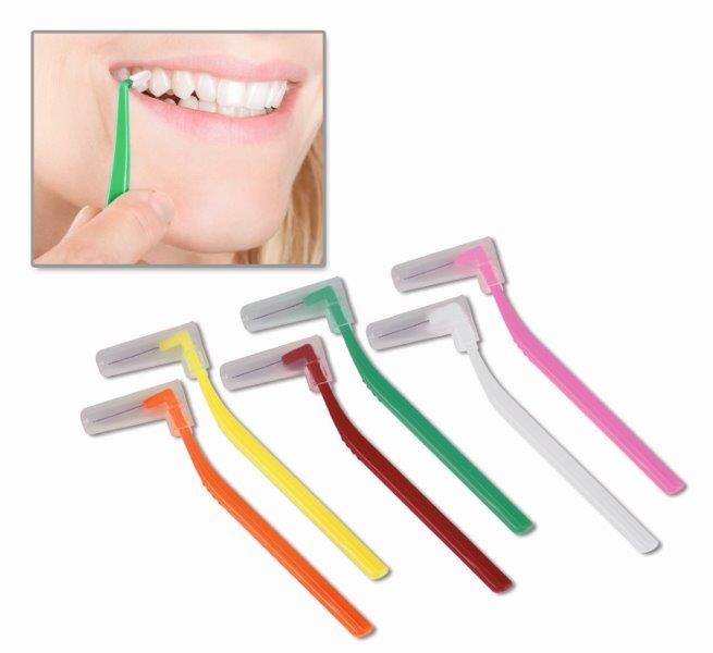 Die neue Interdentalbürste I-Prox®L mit L-förmigen Griff. Die neue Interdentalbürste I-Prox®L mit L-förmigen Griff.