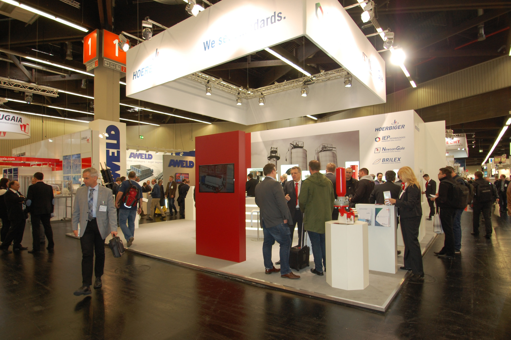 Der Messestand der Hoerbiger Safety Solutions war an allen Messetagen gut besucht