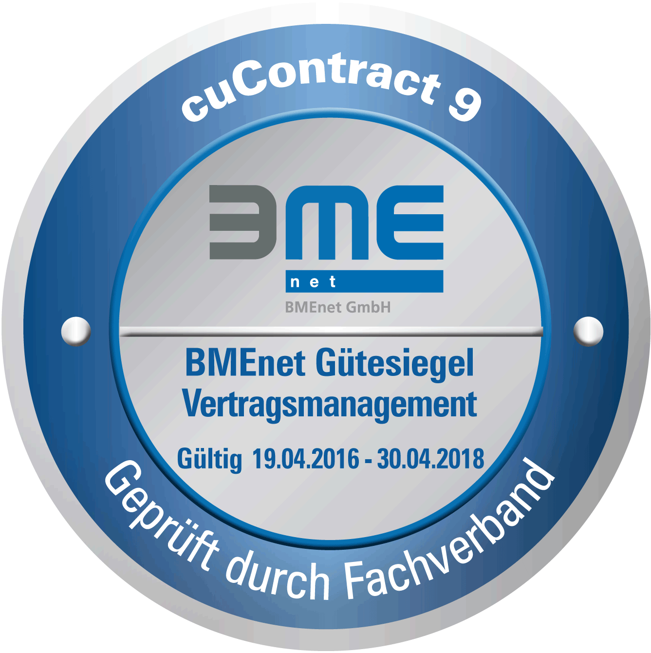 BMEnet Gütesiegel cuContract BMEnet Gütesiegel cuContract