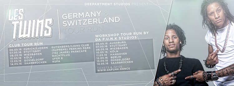 DA F.U.N.K. - Les Twins Städtetour Deutschland DA F.U.N.K. - Les Twins Städtetour Deutschland
