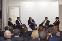 In einer Paneldiskussion wurden Übergangsszenarien für SAP S/4 Central Finance besprochen.