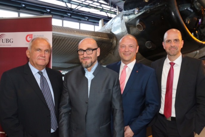 Harald Heidemann (S-UBG), Jochen Schweizer, Stefan A. Wagemanns (BVMW), Bernhard Kugel (S-UBG) Harald Heidemann (S-UBG), Jochen Schweizer, Stefan A. Wagemanns (BVMW), Bernhard Kugel (S-UBG)