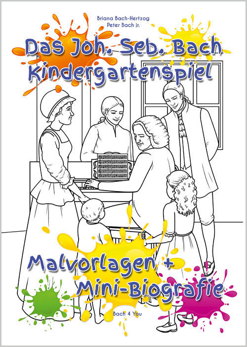 Bach-Kindergartenspiele sind ideal für Gruppen von Kindern, die gemeinsam ausmalen: Eine erste Annäh