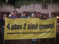 Bürgerinitiative gegen den Ausbau der A8 nach dem 6+2-Modell feiert erfolgreiches Jubiläum Bürgerinitiative gegen den Ausbau der A8 nach dem 6+2-Modell feiert erfolgreiches Jubiläum