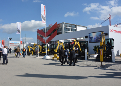 Yanmar CEE präsentierte sein Produktportfolio auf der bauma 2016 auf großzügigem Stand.