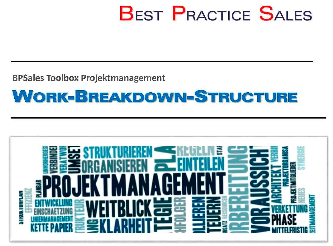 Broschüre BPSales Toolbox Projektmanagement"Work-Breakdown-Structure" Broschüre BPSales Toolbox Projektmanagement"Work-Breakdown-Structure"