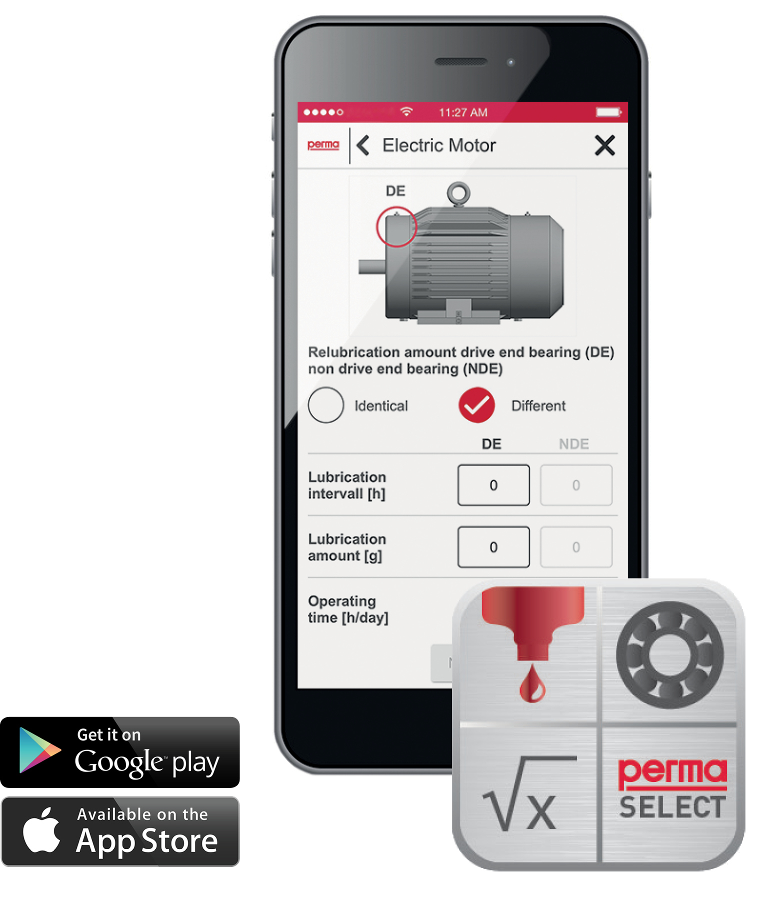 perma SELECT APP - der einfachste Weg zur Berechnung von Nachschmiermengen