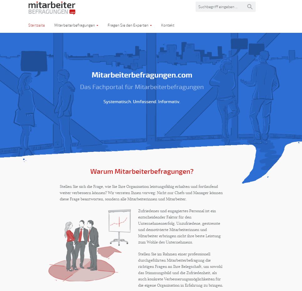 Screenshot www.mitarbeiterbefragungen.com Screenshot www.mitarbeiterbefragungen.com