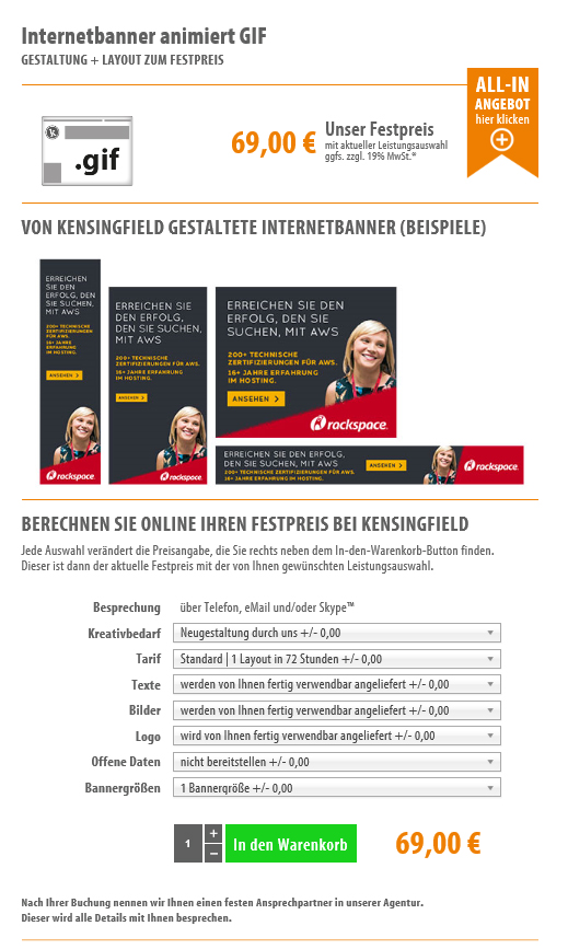 Internetbanner animiert GIF