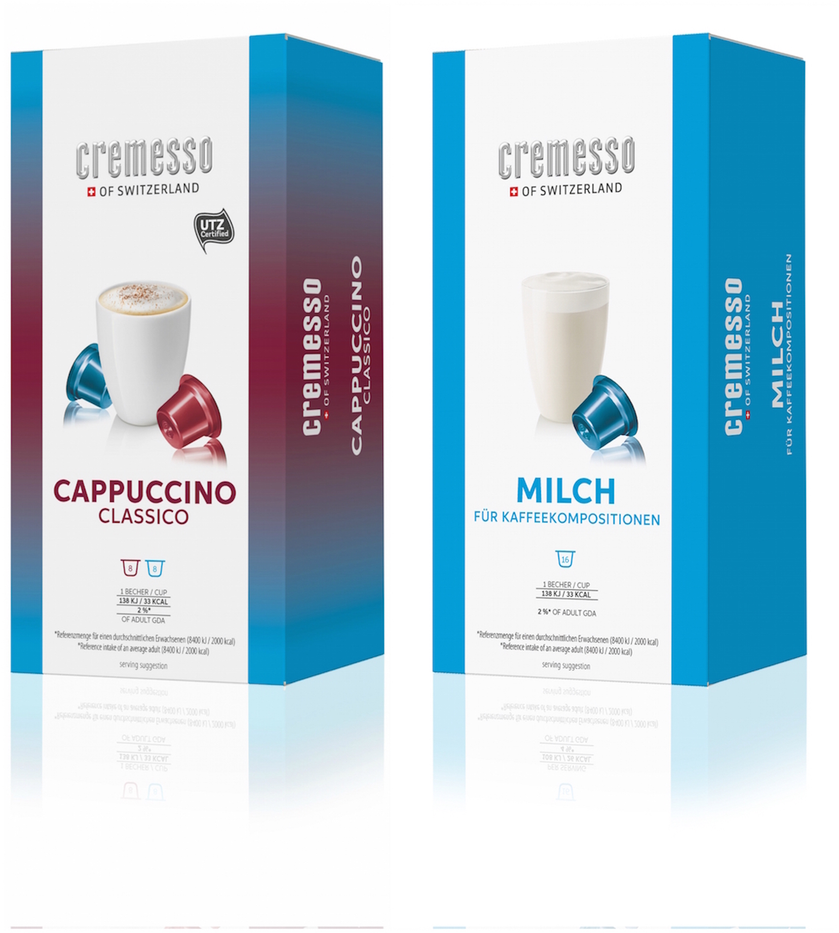 NEU: Cremesso Milchkapsel - für reine Milchkreationen oder in Kombination mit Kaffees für feinste Ka NEU: Cremesso Milchkapsel - für reine Milchkreationen oder in Kombination mit Kaffees für feinste Ka